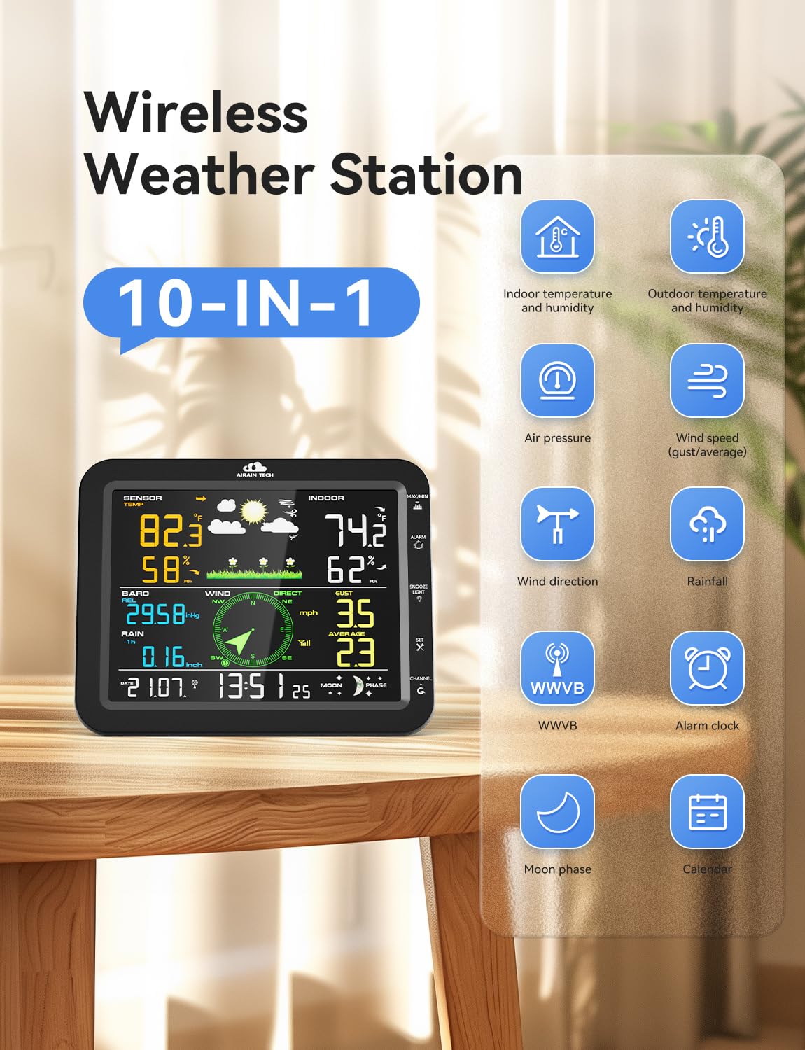 10-in-1 Wireless Weather Station