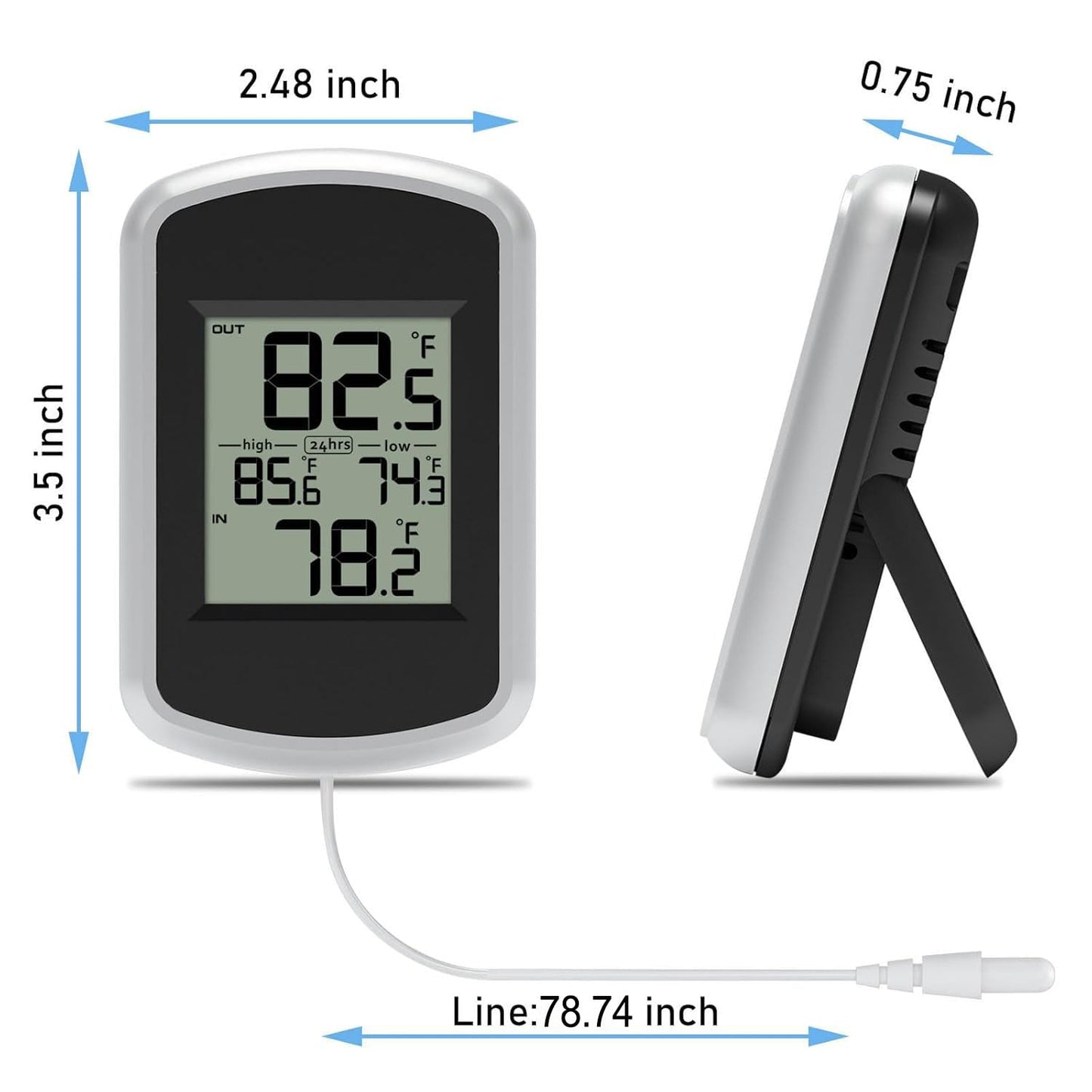 Wired Indoor Outdoor Thermometer